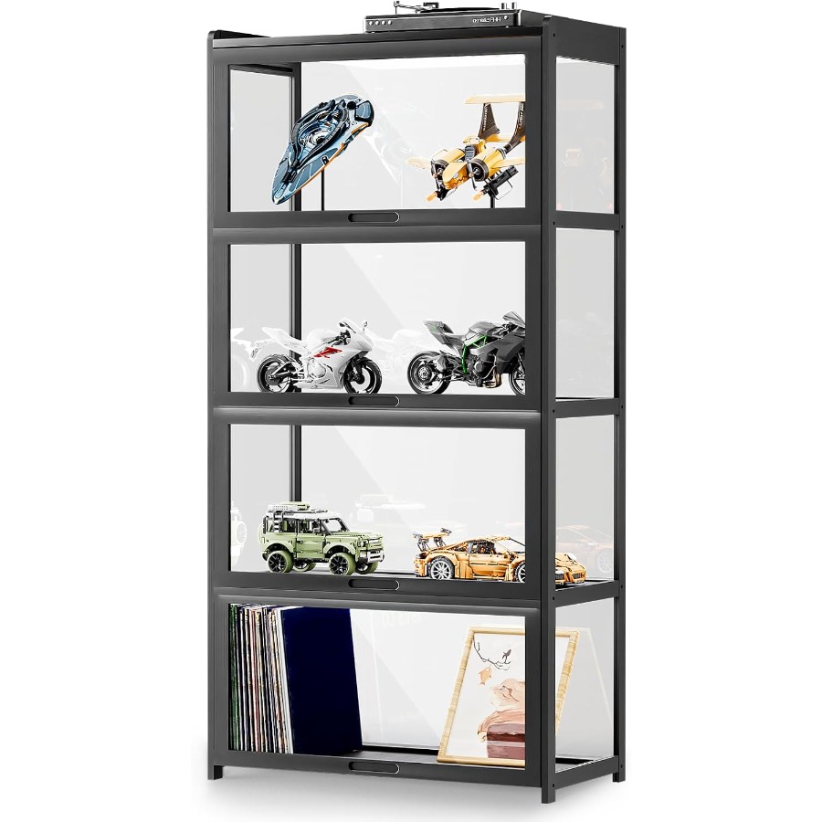 Glass Cabinet Display - Curio Display Cabinet with Acrylic Box
