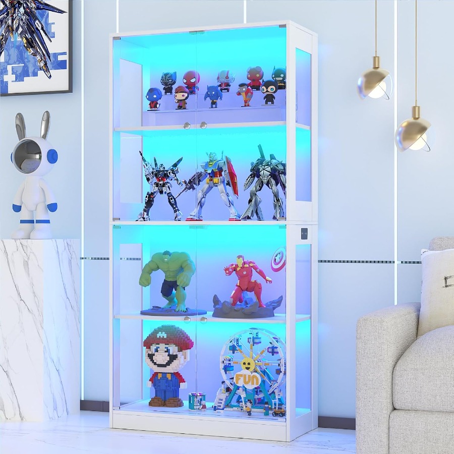 65'' Display Cabinet with Glas - đánh giá và giá Glass Cabinet Display
