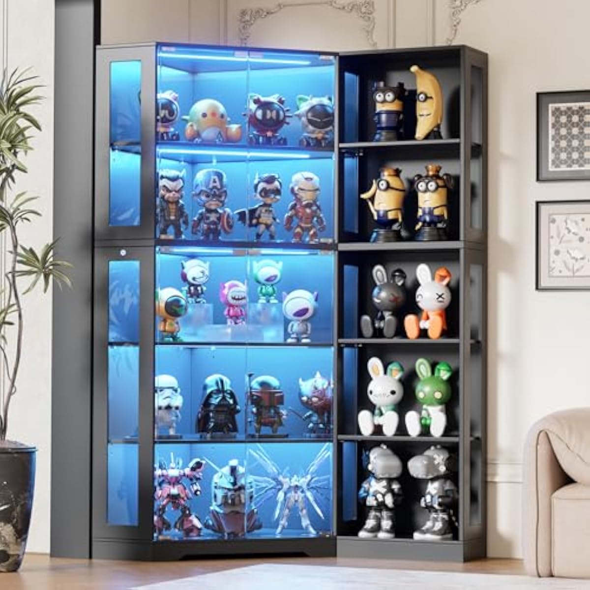 Display Cabinet with Tempered  - đánh giá và giá Glass Cabinet Display