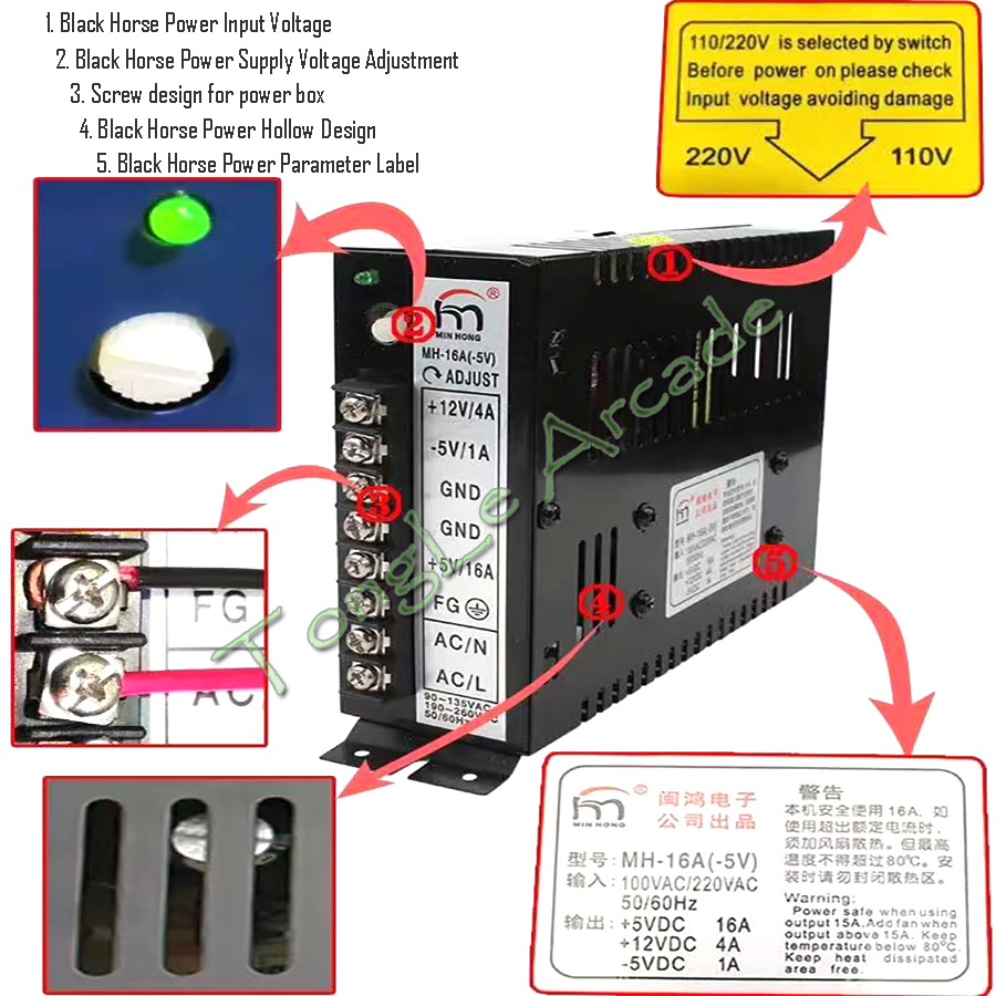 Arcade Jamma Parts MH-16A(-5V) - đánh giá và giá Coin Acceptor Selector